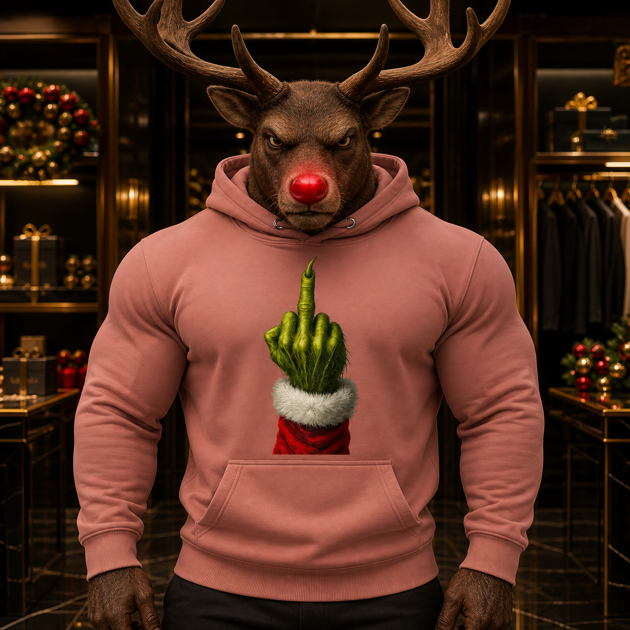 Grinch's Gesture Unisex Hoodie