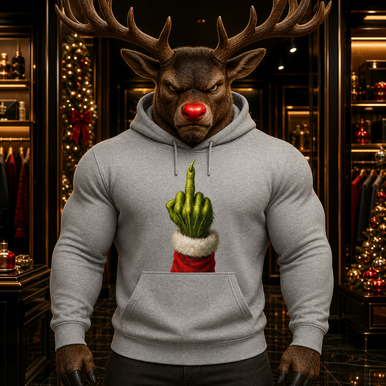 Grinch's Gesture Unisex Hoodie