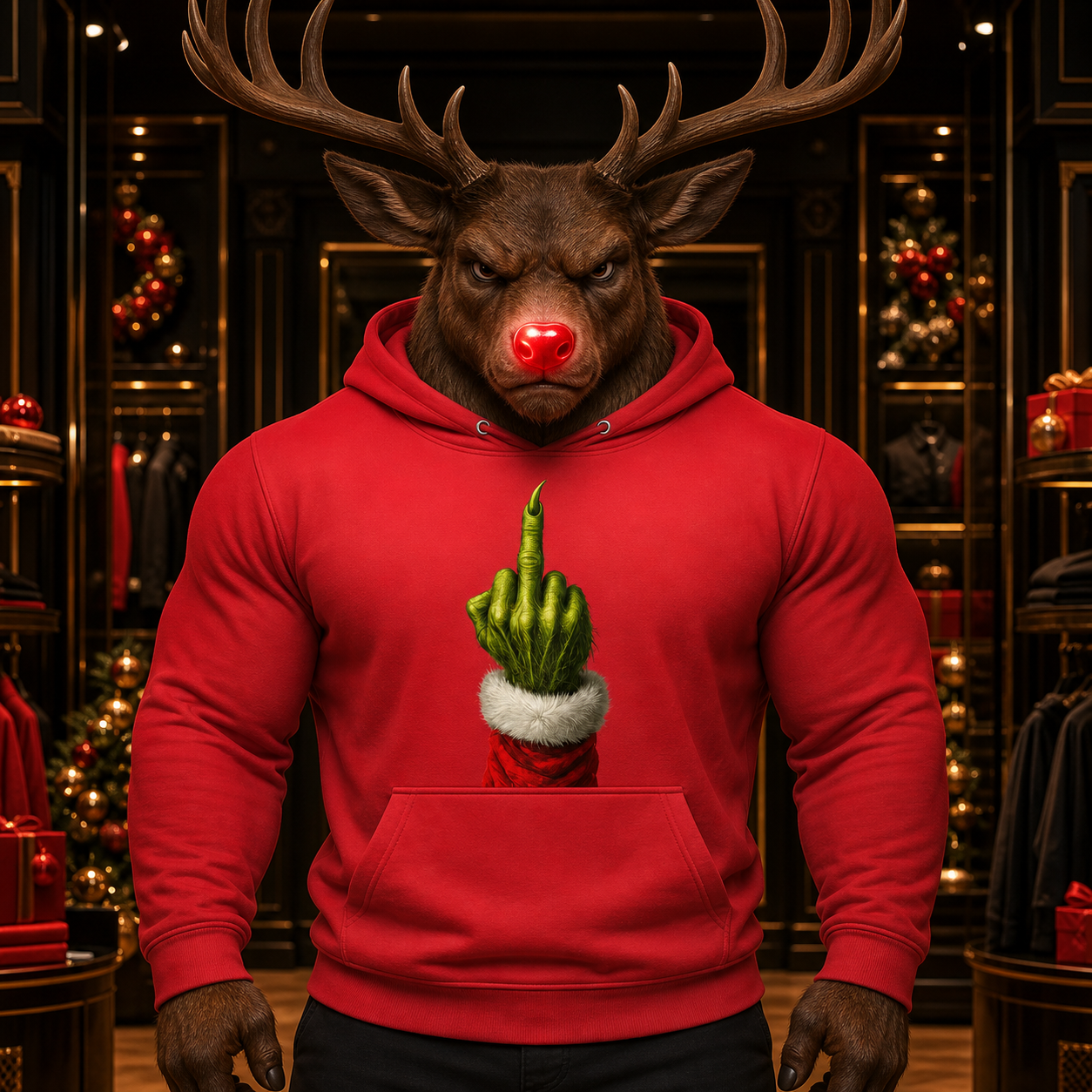 Grinch's Gesture Unisex Hoodie