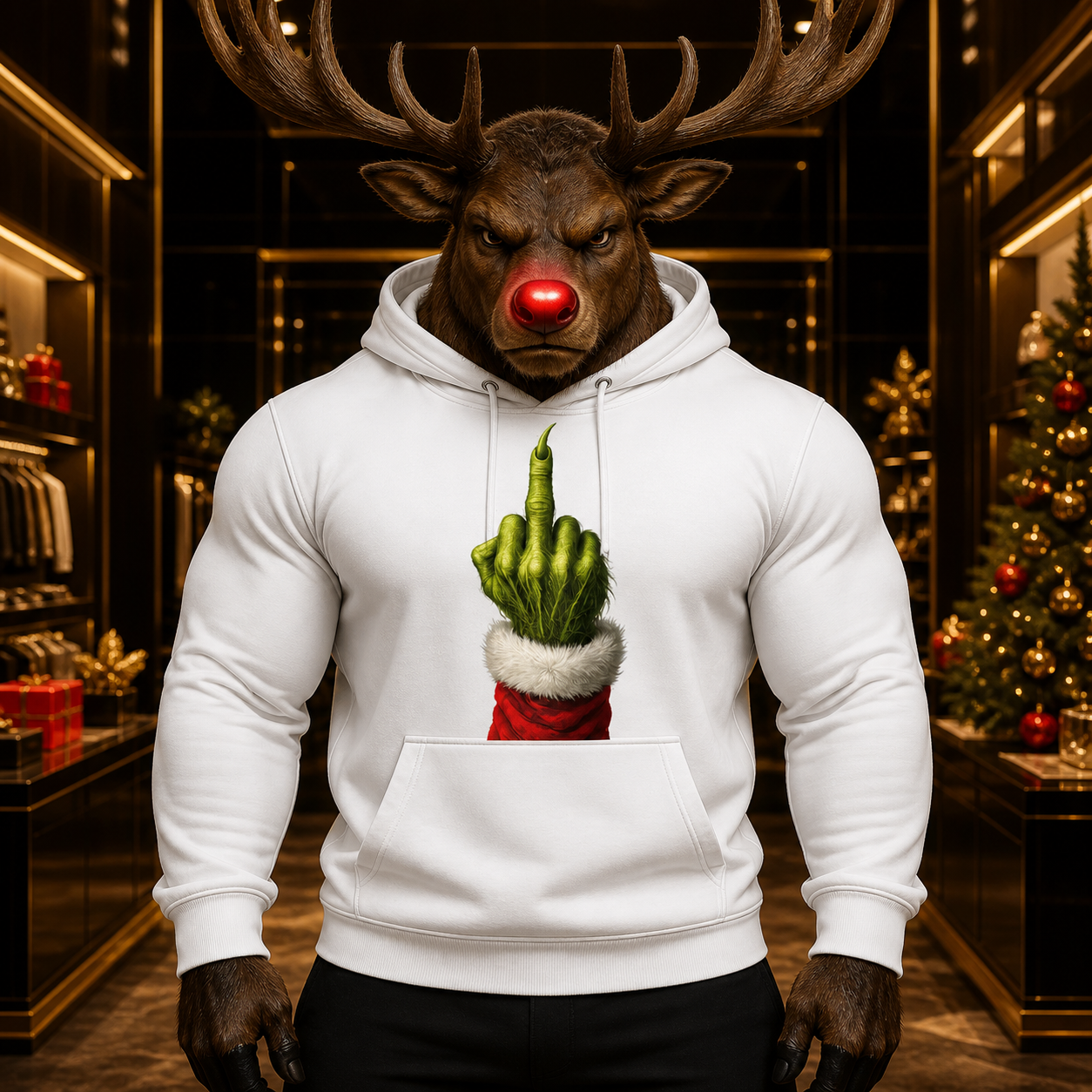 Grinch's Gesture Unisex Hoodie