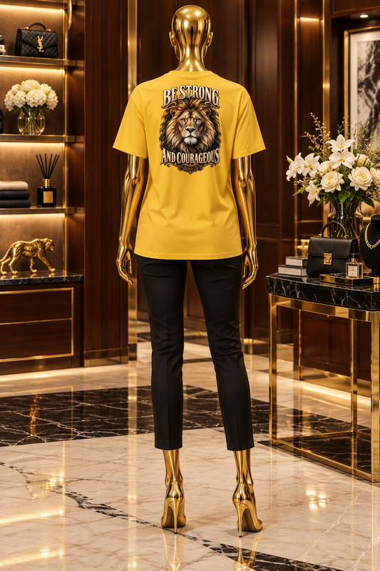 Be Strong and Courageous Lion Unisex Tee