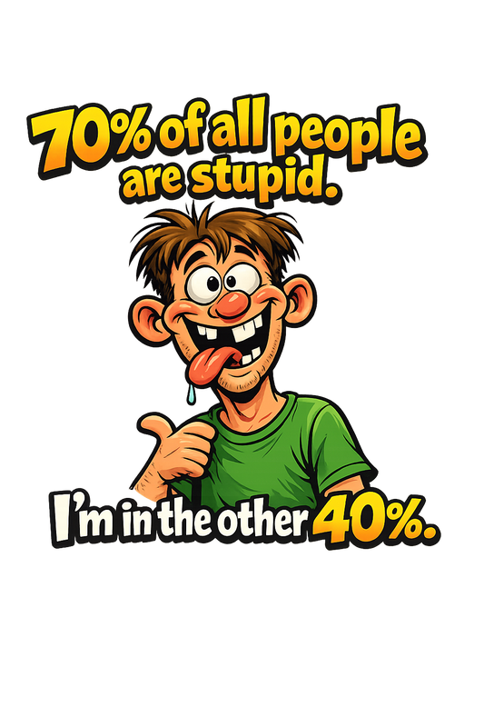 70%/40% humor Unisex classic tee