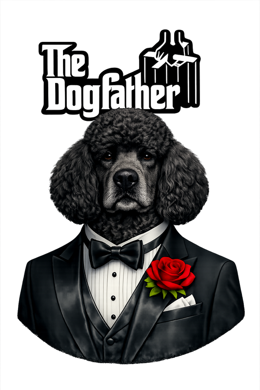 Black Poodle Dogfather Unisex classic tee !
