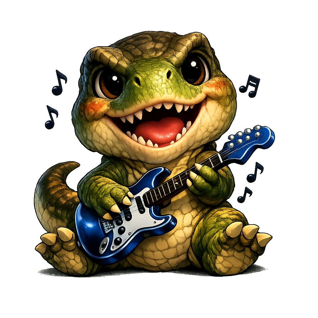 Rockin' T-Rex Kids Jersey T-Shirt