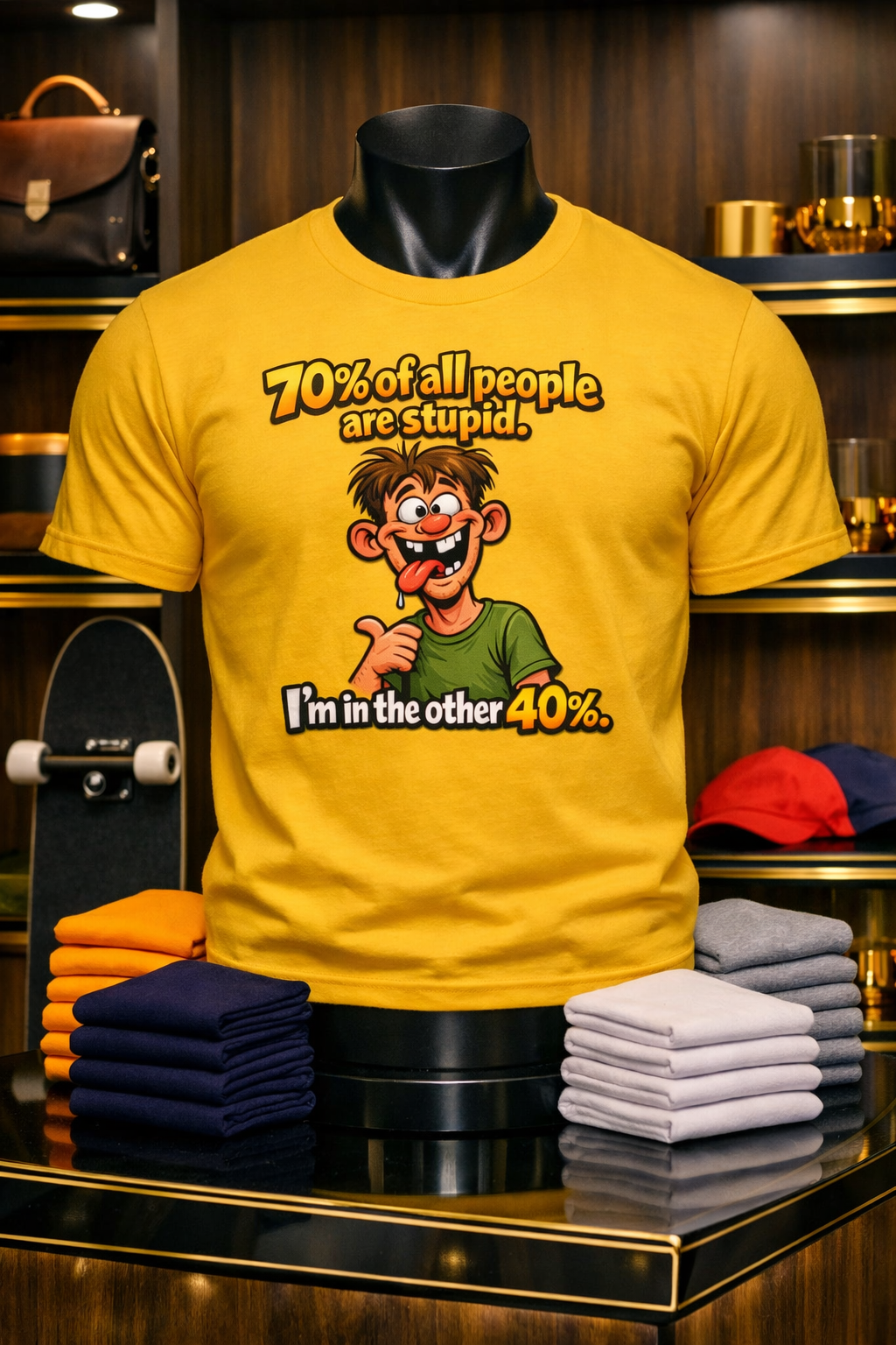 70%/40% humor Unisex classic tee
