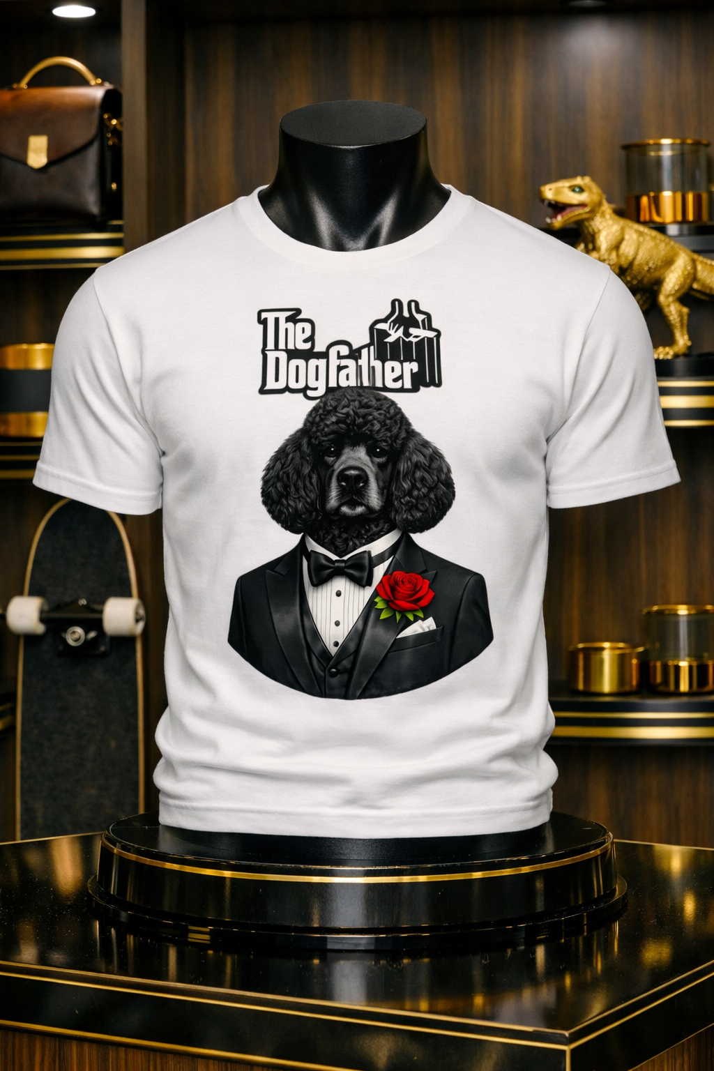 Black Poodle Dogfather Unisex classic tee !