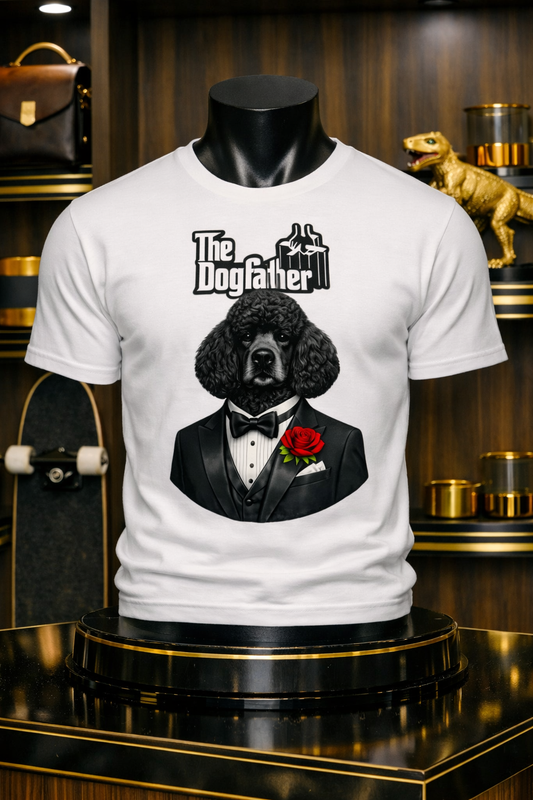 Black Poodle Dogfather Unisex classic tee !