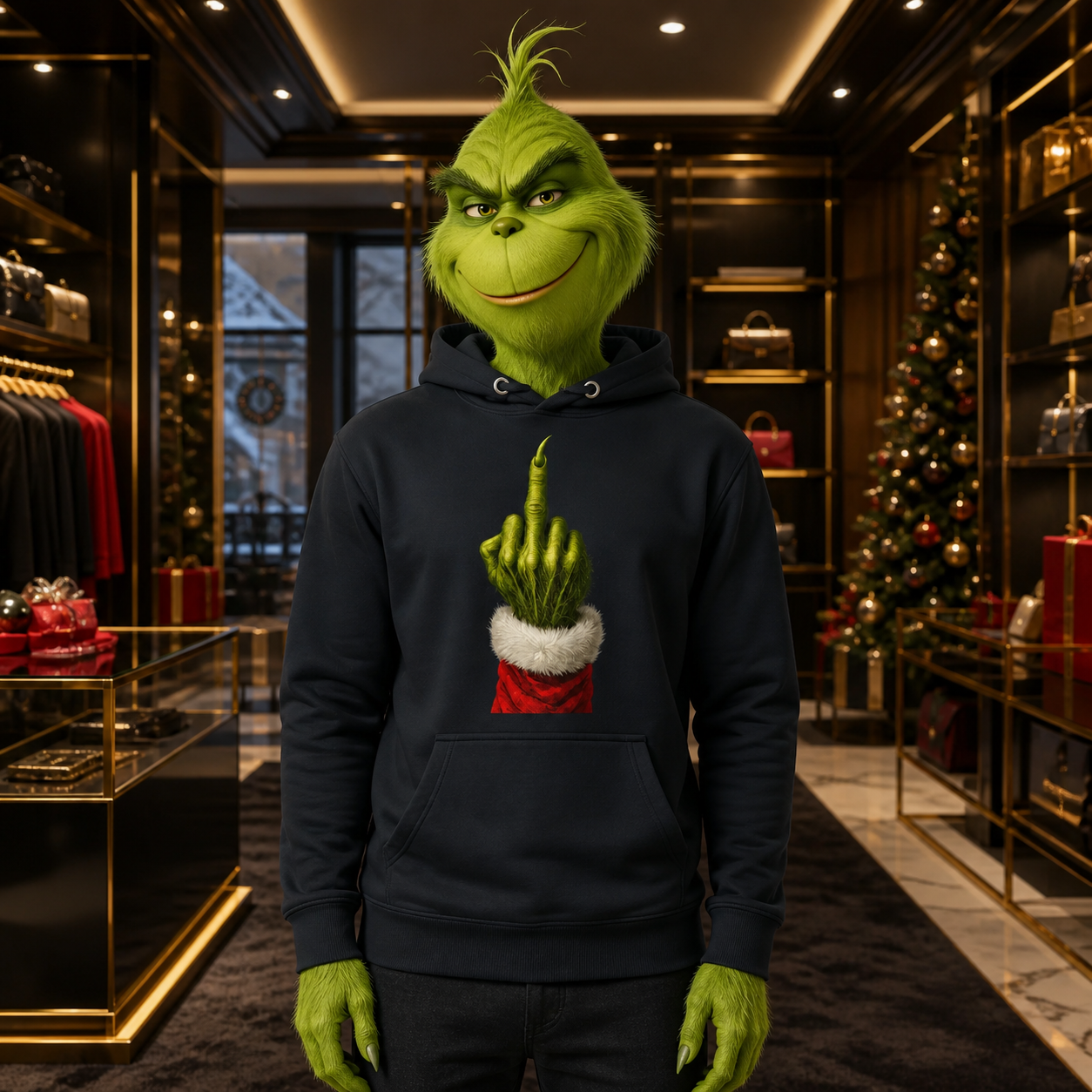 Grinch's Gesture Unisex Hoodie